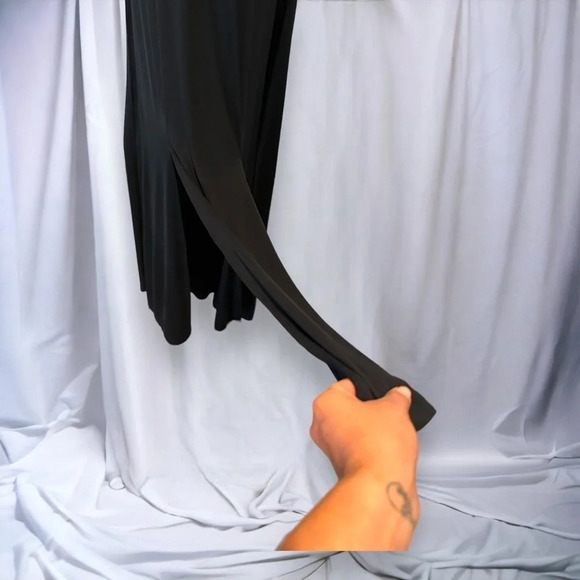 Venus black maxi dress high side slits size small - Picture 5 of 9